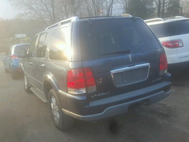 5LMEU88H23ZJ30051 - 2003 LINCOLN AVIATOR 蓝色 照片 3