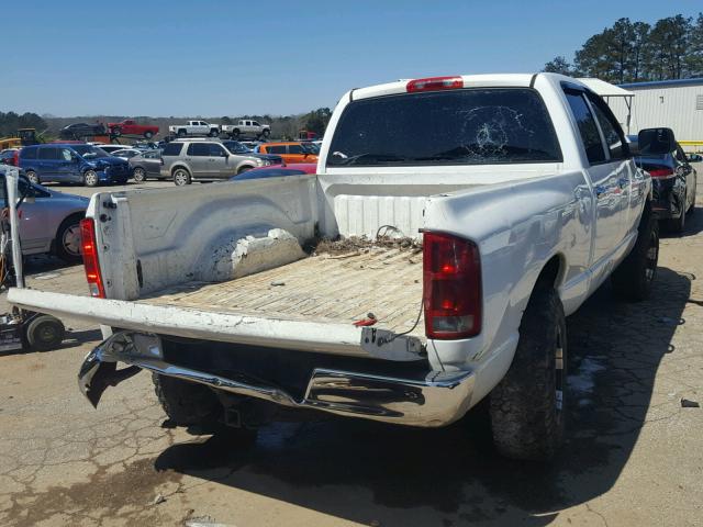 3D7KA28C14G143594 - 2004 DODGE RAM 2500 S WHITE photo 4