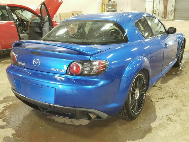 JM1FE173350156588 - 2005 MAZDA RX8 BLUE photo 4