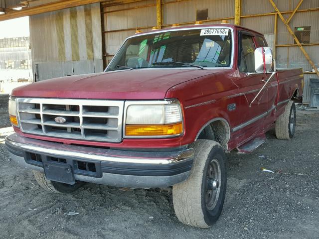 1FTHX26H4VEB32308 - 1997 FORD F250 BURGUNDY photo 2