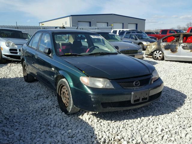 JM1BJ225130166784 - 2003 MAZDA PROTEGE DX GREEN photo 1