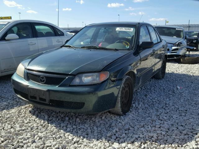 JM1BJ225130166784 - 2003 MAZDA PROTEGE DX GREEN photo 2