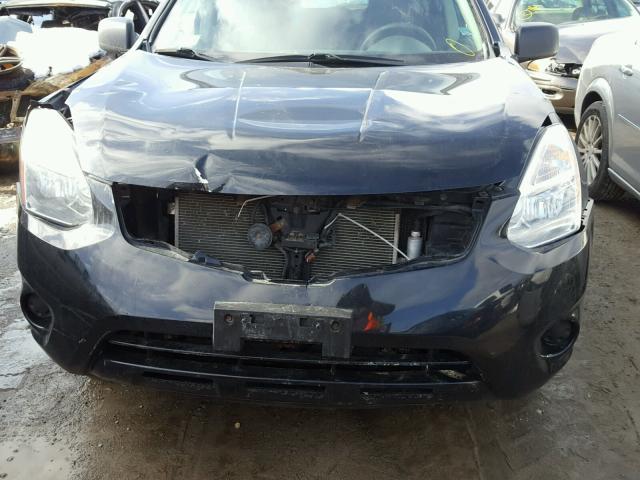 JN8AS5MVXCW702947 - 2012 NISSAN ROGUE S BLACK photo 9