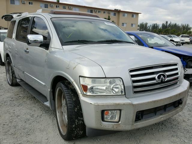 5N3AA08AX5N805113 - 2005 INFINITI QX56 SILVER photo 1