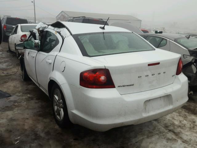 1C3CDZCB7CN212506 - 2012 DODGE AVENGER SX WHITE photo 3