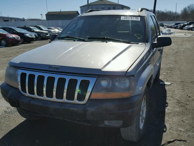 1J4GW48S92C117727 - 2002 JEEP GRAND CHER GRAY photo 9