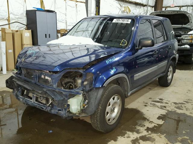 JHLRD2846XC015564 - 1999 HONDA CR-V LX BLUE photo 2