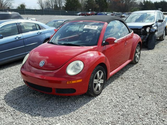 3VWRF31Y66M332930 - 2006 VOLKSWAGEN NEW BEETLE RED photo 2