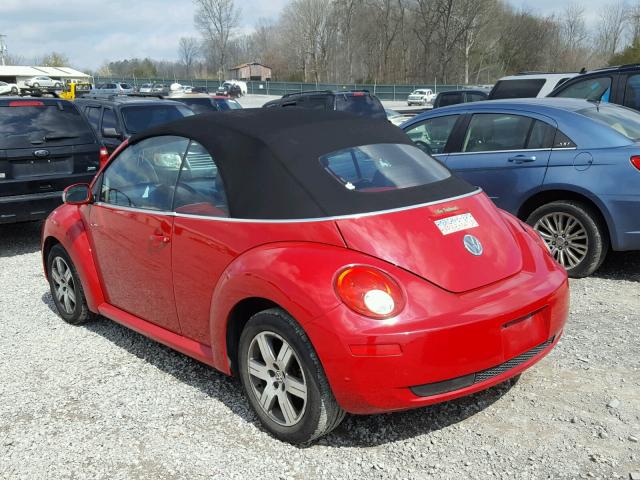 3VWRF31Y66M332930 - 2006 VOLKSWAGEN NEW BEETLE RED photo 3