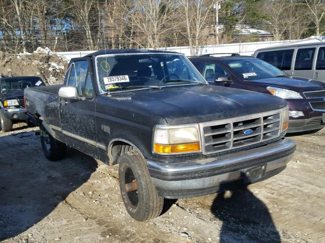 1FTEF14N0PNB11452 - 1993 FORD F150 BLACK photo 1