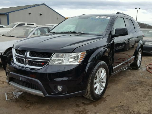 3C4PDCBG0FT605176 - 2015 DODGE JOURNEY SX BLACK photo 2