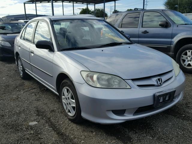 2HGES16395H590792 - 2005 HONDA CIVIC DX V SILVER photo 1