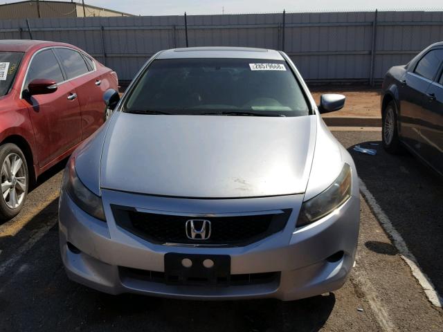 1HGCS12888A029852 - 2008 HONDA ACCORD EXL SILVER photo 9