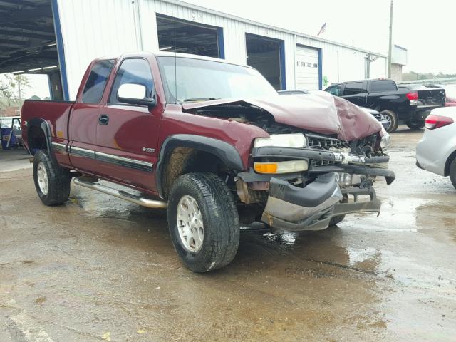 1GCEK19T32E302844 - 2002 CHEVROLET SILVERADO MAROON photo 1