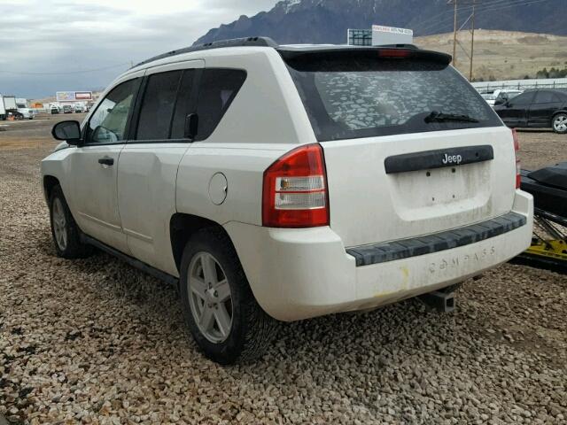 1J8FT47W58D779248 - 2008 JEEP COMPASS SP WHITE photo 3