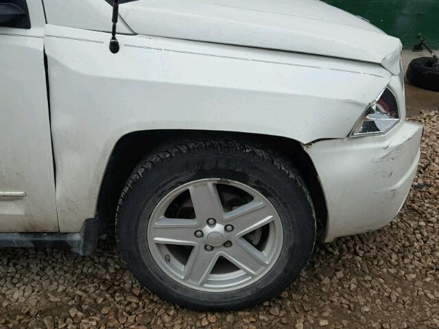 1J8FT47W58D779248 - 2008 JEEP COMPASS SP WHITE photo 9