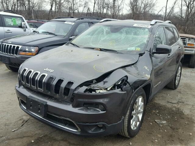 1C4PJMDS0FW599843 - 2015 JEEP CHEROKEE L CHARCOAL photo 2