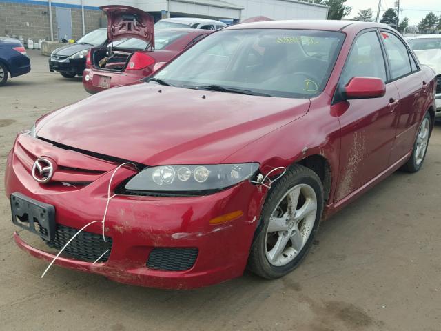 1YVHP80D575M17718 - 2007 MAZDA 6 S RED photo 2