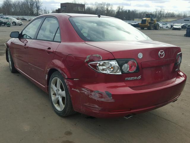 1YVHP80D575M17718 - 2007 MAZDA 6 S RED photo 3