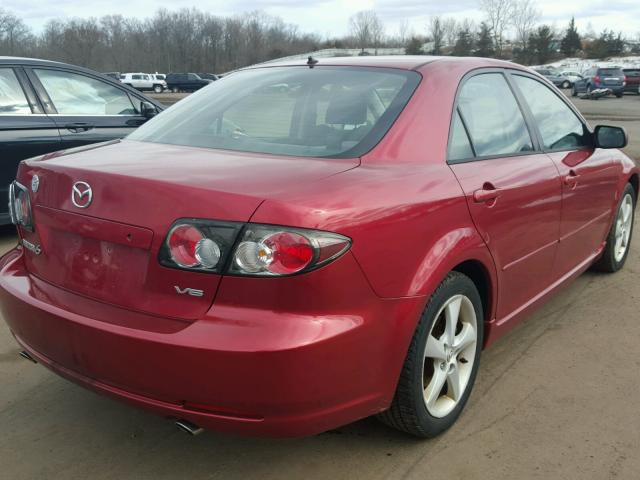 1YVHP80D575M17718 - 2007 MAZDA 6 S RED photo 4