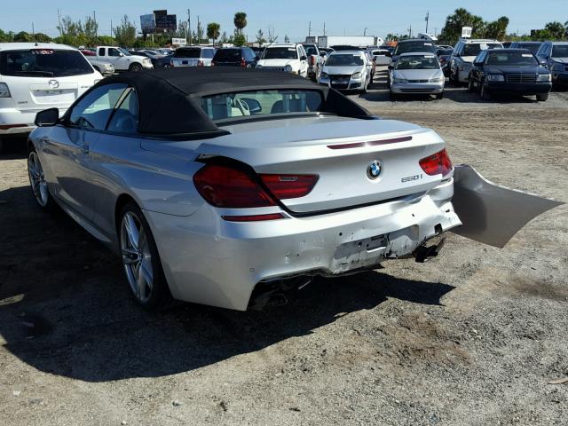 WBAYP9C55FD169942 - 2015 BMW 650 I SILVER photo 3