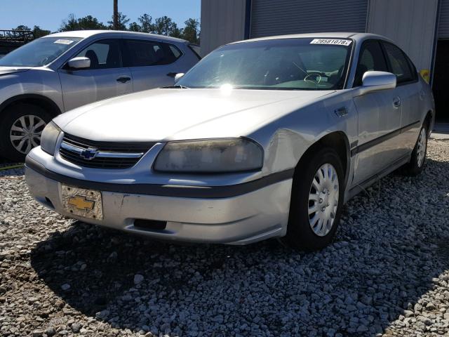 2G1WF52EX49116342 - 2004 CHEVROLET IMPALA SILVER photo 2