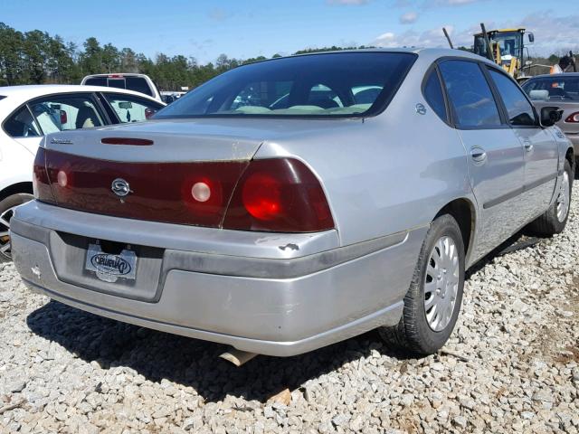 2G1WF52EX49116342 - 2004 CHEVROLET IMPALA SILVER photo 4