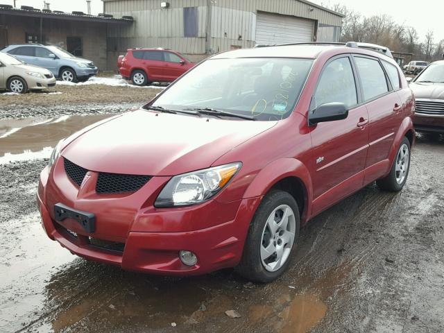 5Y2SM62824Z467103 - 2004 PONTIAC VIBE RED photo 2