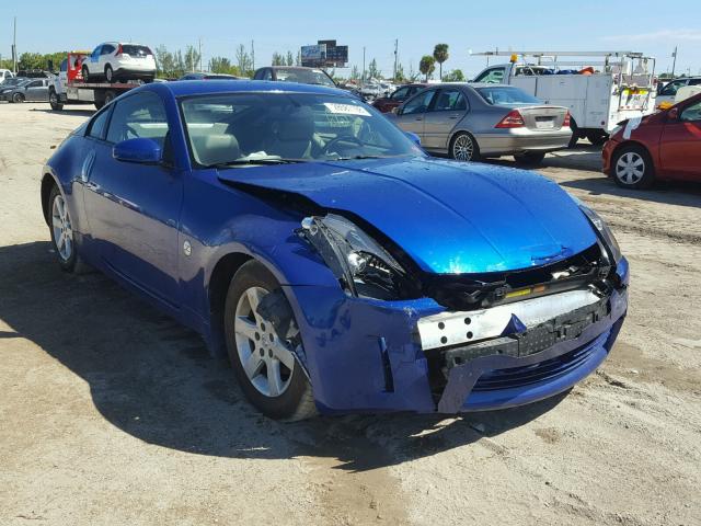 JN1AZ34D24M103740 - 2004 NISSAN 350Z COUPE BLUE photo 1