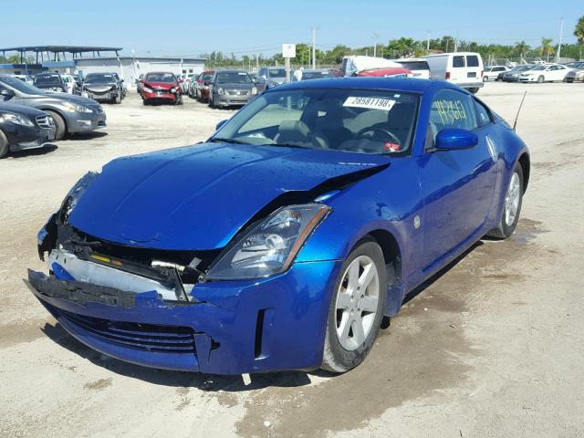 JN1AZ34D24M103740 - 2004 NISSAN 350Z COUPE BLUE photo 2