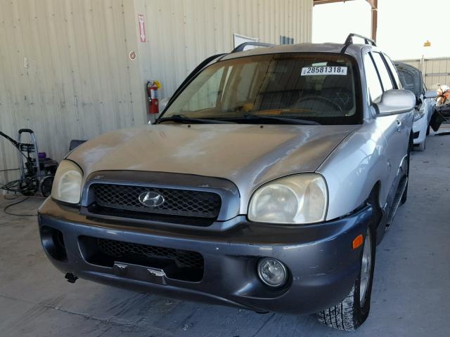 KM8SC13DX4U628453 - 2004 HYUNDAI SANTA FE G GRAY photo 2