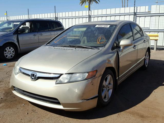 1HGFA16867L053760 - 2007 HONDA CIVIC EX TAN photo 2