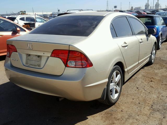 1HGFA16867L053760 - 2007 HONDA CIVIC EX TAN photo 4