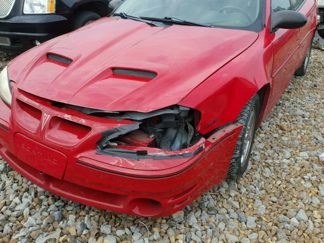 1G2NW52E83C197100 - 2003 PONTIAC GRAND AM G RED photo 9