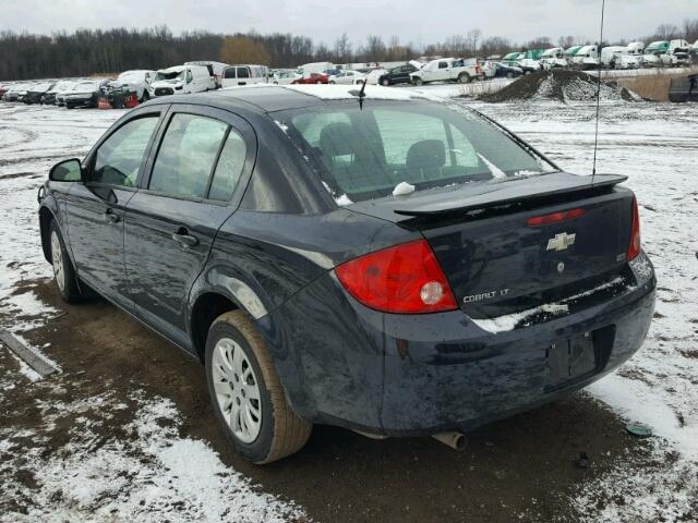 1G1AL58H297125808 - 2009 CHEVROLET COBALT LT BLACK photo 3