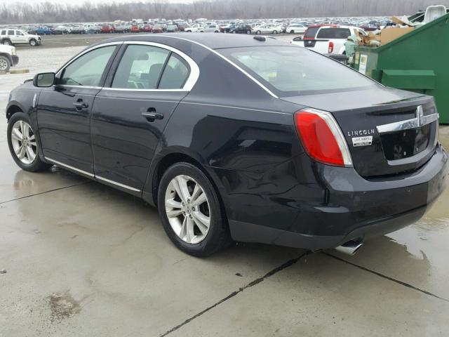 1LNHL9DR4AG601200 - 2010 LINCOLN MKS BLACK photo 3