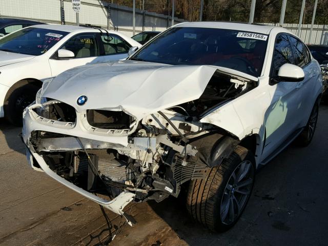 5UXKU2C53F0F96585 - 2015 BMW X6 XDRIVE3 WHITE photo 2