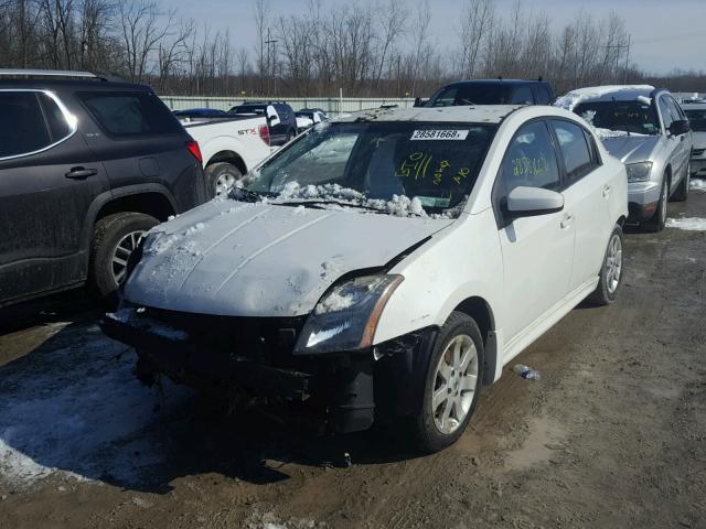 3N1AB6AP3AL683560 - 2010 NISSAN SENTRA 2.0 WHITE photo 2