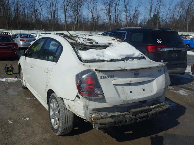 3N1AB6AP3AL683560 - 2010 NISSAN SENTRA 2.0 WHITE photo 3