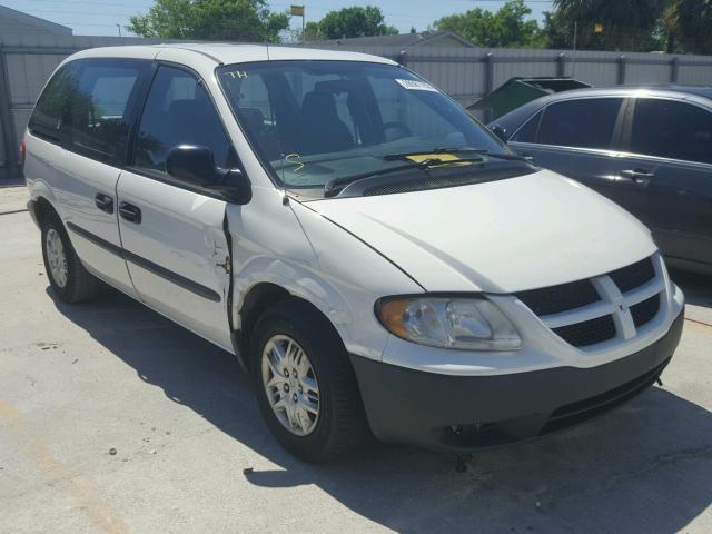 1D4GP25BX4B561514 - 2004 DODGE CARAVAN SE WHITE photo 1