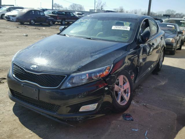 5XXGM4A72FG376471 - 2015 KIA OPTIMA BLACK photo 2