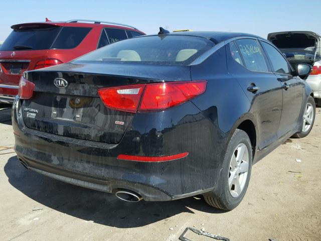 5XXGM4A72FG376471 - 2015 KIA OPTIMA BLACK photo 4