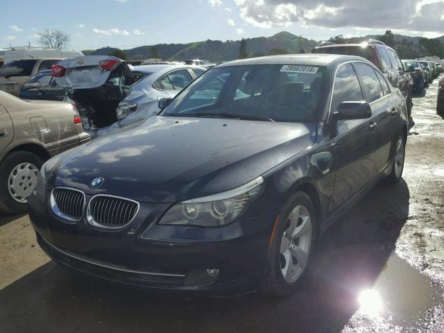 WBANU53538CT07278 - 2008 BMW 528 I BLACK photo 2