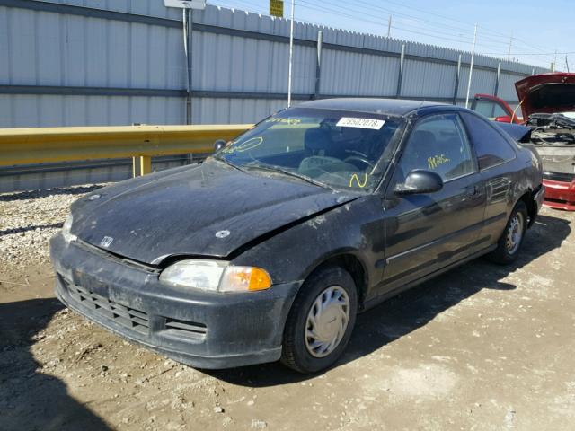 1HGEJ2220SL013010 - 1995 HONDA CIVIC DX BLACK photo 2