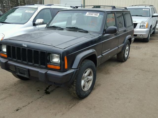 1J4FF48S81L541474 - 2001 JEEP CHEROKEE S BLACK photo 2