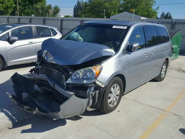 5FNRL38619B058609 - 2009 HONDA ODYSSEY EX SILVER photo 2