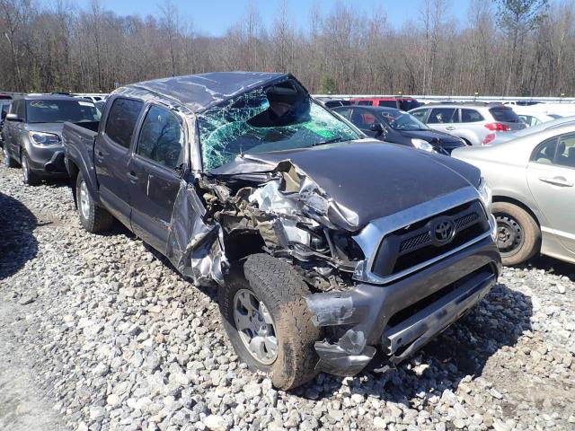 5TFJU4GN3FX065927 - 2015 TOYOTA TACOMA DOU GRAY photo 1