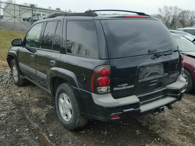 1GNDT13S732326633 - 2003 CHEVROLET TRAILBLAZE BLACK photo 3