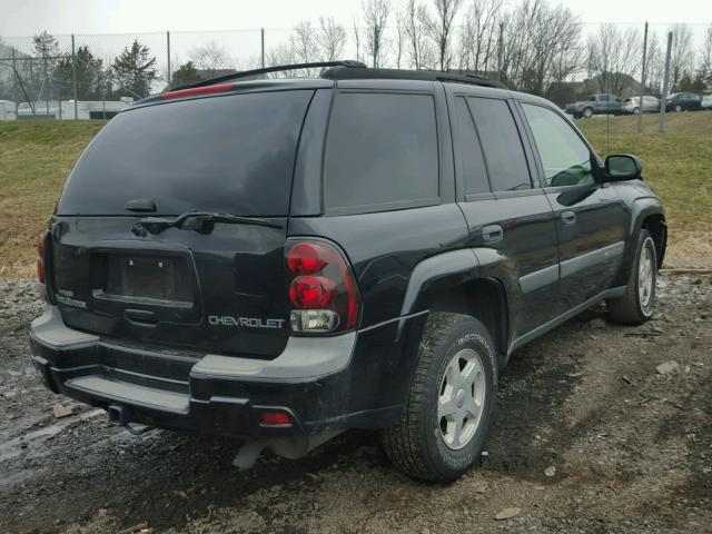 1GNDT13S732326633 - 2003 CHEVROLET TRAILBLAZE BLACK photo 4