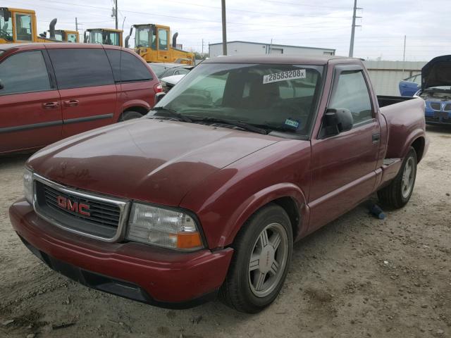 1GTCS1455Y8308278 - 2000 GMC SONOMA RED photo 2